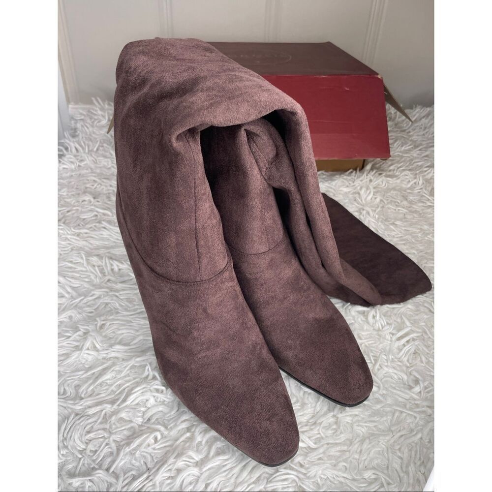TORGEIS Donatella Chocolate Boots 8.5 NEW - Picture 2 of 9